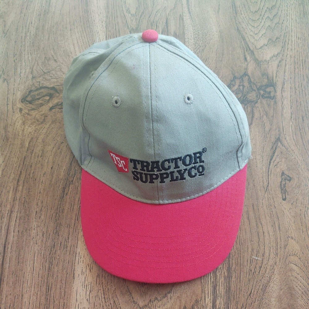 Tractor Supply Company Hat Baseball Dad Cap Cotton Adjustable Strap TSC Beige OS